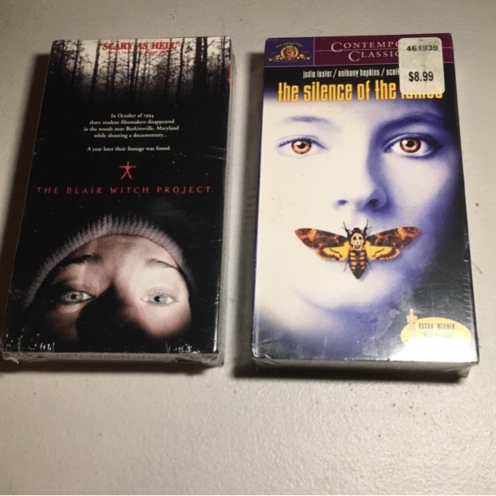 HORROR VHS LOT factory sealed Blair Witch Project and Silence of the lambs